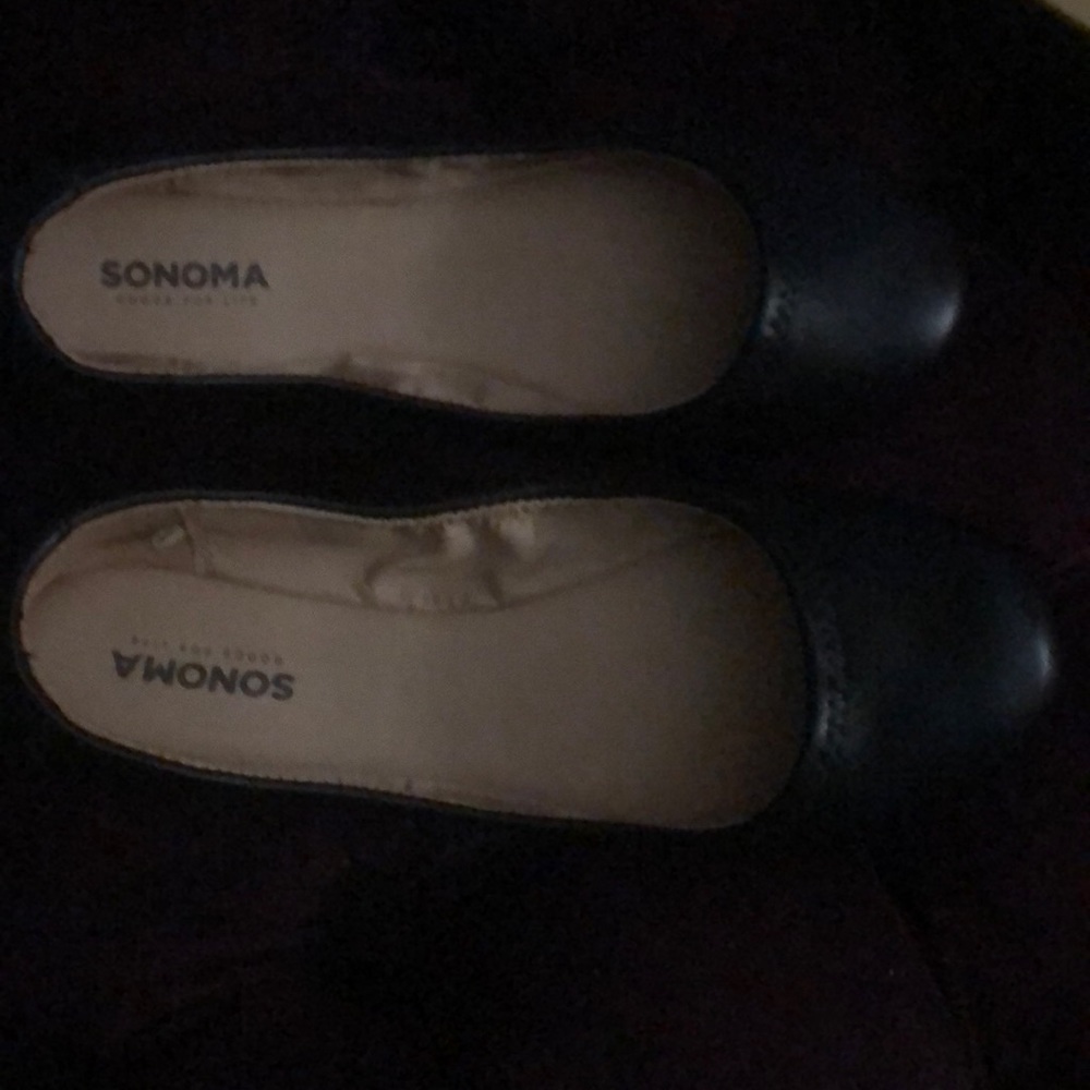 Sonoma blk ballerina style genuine leather